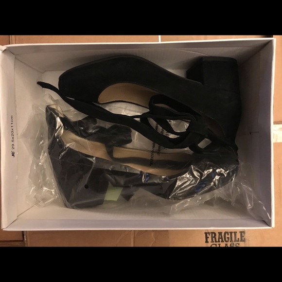 Steve Madden Williams suede lace up shoes, black - Picture 4 of 5